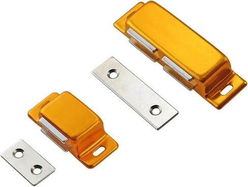 Stainless Steel Gold Magnetic Suction Lock with Strong Side Suction Lock Electrical Cabinet Door Lock Outlet 1Pcs(DK618-1) in Kuwait
