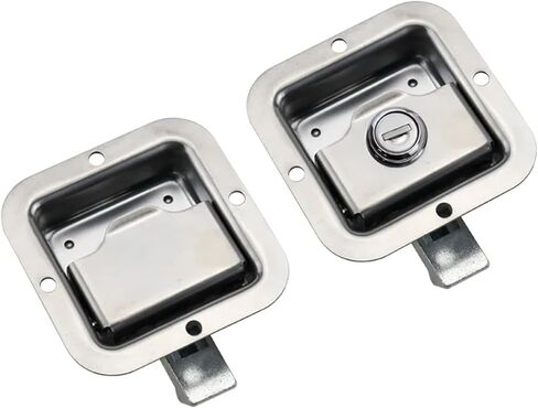 فولاذ مقاوم للصدأ من نوع السيارة قفل الباب الكهربائي خزانة مربع قفل أدوات أدوات أدوات لوحة القفل 1pcs (غير مؤمن) in Kuwait