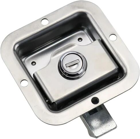 فولاذ مقاوم للصدأ من نوع السيارة قفل الباب الكهربائي خزانة مربع قفل أدوات أدوات أدوات لوحة القفل 1pcs (غير مؤمن) in Kuwait