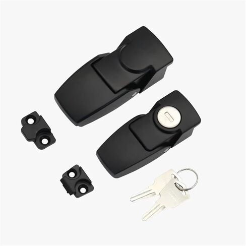 قفل قفل مربع قفل قفل الباب مخبأ مشبك الخزانة الكهربائية قفل صندوق قفل مربع صغير 1pcs (مع قفل غير لامع) in Kuwait