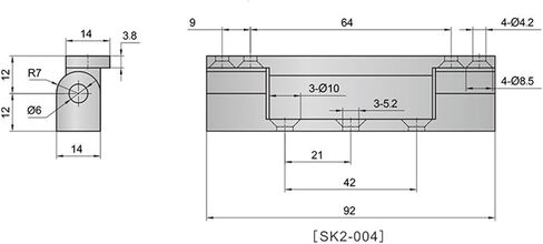 SK2-004 الخزانة الكهربائية سبيكة الزنك بعقب المفصلات الزنك الانتهاء لتطبيق المعدات الصناعية 1pcs in Kuwait