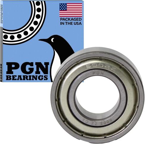 PGN (10 Pack) 6002-ZZ Bearing - Lubricated Chrome Steel Sealed Ball Bearing - 15x32x9mm Bearings with Metal Shield & High RPM Support in Saudi Arabia