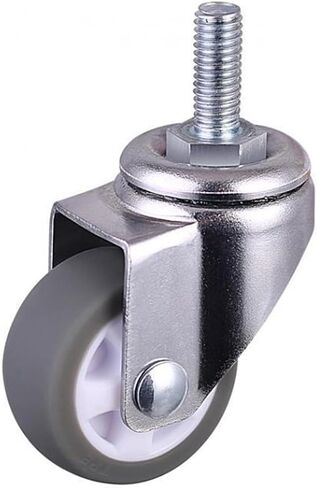 Gray TPE Screw Caster, M6 Silent Wheel, Diameter25mm Household Universal Wheel 4 Pcs/Lot Casters 1 Inch in Saudi Arabia