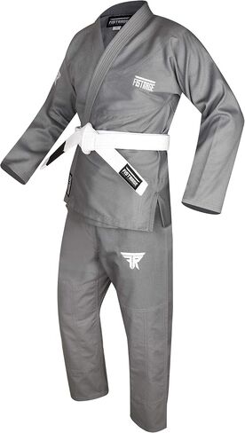 Fistrage Jiu Jitsu Gi Patch BJJ Brazilian Suite للرجال والنساء MMA مع حزام in Kuwait