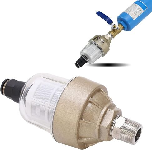 AUTOMATIC WATER DRAIN VALVE COOLANT DRAINER COMPRESSED AIR FILTER FLOATING BALL TYPE G1/2in TRANSLUCENT ALUMINUM COVER FOR PNEUMATIC EQUIPMENT in Saudi Arabia