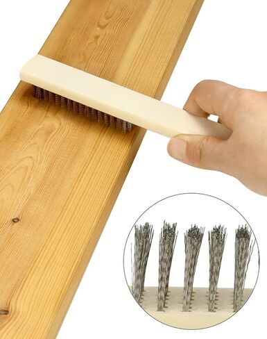 QWORK Stainless Steel Wire Brush Tooth Brushes – 24 Pack Premium Cleaning Brushes for Rust and Dirt Removal in Saudi Arabia