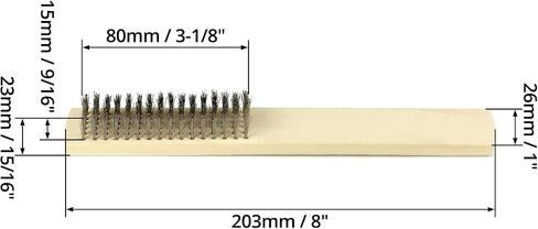 QWORK Stainless Steel Wire Brush Tooth Brushes – 24 Pack Premium Cleaning Brushes for Rust and Dirt Removal in Saudi Arabia