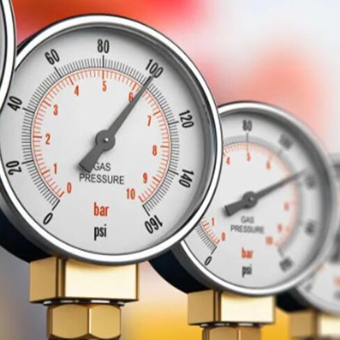 50mm Pressure Meter with 1/4 BSPT Brass Thread for Fuel Air Oil Gas Water Measurement Industrial and Home Use Clear Protective Cover (0-300psi 0-20bar) in Saudi Arabia