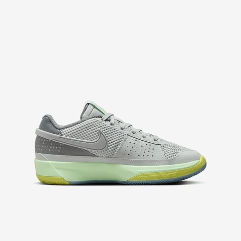 Nike JA 1 Big Kids 'Basketball Shoes (DX2294-003 ، الفضة الفاتحة/الإلكترونية/الرمادية الرمادية/الجرانيت) الحجم 6.5 in Saudi Arabia