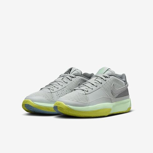 Nike JA 1 Big Kids 'Basketball Shoes (DX2294-003 ، الفضة الفاتحة/الإلكترونية/الرمادية الرمادية/الجرانيت) الحجم 6.5 in Saudi Arabia