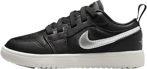 Jordan 1 Low alt se Little Kids 'Shoes (FZ3920-001 ، Black/Sail/Metallic Gold/Metallic Silver) in Saudi Arabia