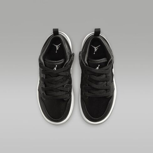 Jordan 1 Low alt se Little Kids 'Shoes (FZ3920-001 ، Black/Sail/Metallic Gold/Metallic Silver) in Saudi Arabia