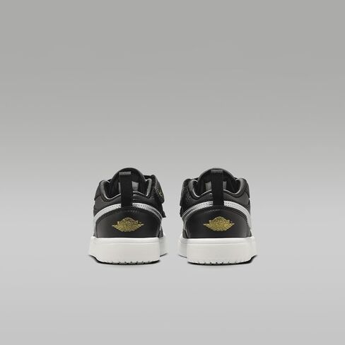 Jordan 1 Low alt se Little Kids 'Shoes (FZ3920-001 ، Black/Sail/Metallic Gold/Metallic Silver) in Saudi Arabia