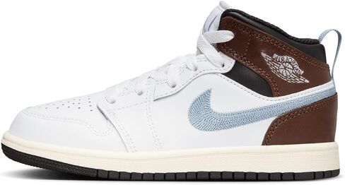 NIKE Preschool Jordan 1 Mid SE White/Blue Grey-Black-Sail (FQ8220 142) PS - Size 13c in Saudi Arabia