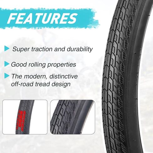 MEGHNA 700C Road Bike Tire Foldable 700 x 28C/32C Tire for Road Racing 28-622mm/32-622mm Fast Rolling Tire Replacement for Road Bicycle Hybrid Bike Commuter Bike in Saudi Arabia