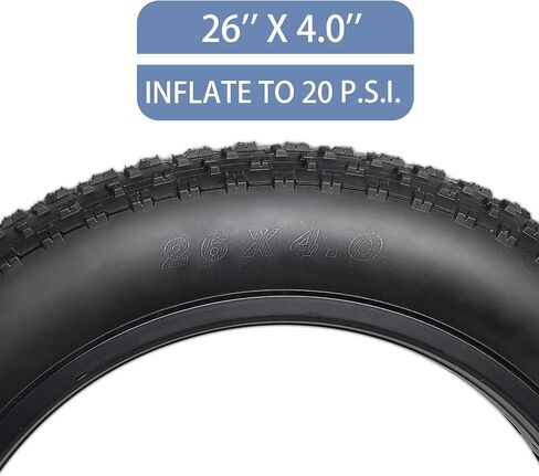 مجموعة إطارات الدراجة الدهنية Hycline: 20x4.0/26x4.0 بوصة قابلة للطي ، إطارات الدهون MTB ، وإطارات الدراجات عالية الكثافة جميعها مع أنابيب داخلية وأرافع الإطارات لشارع Urban Street أو Trail Trail in Kuwait