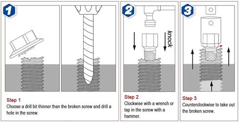 Evgatsauto 10pcs مجموعة مستخرج المسمار التالفة ، Cr v Steel hex extractor 1/8in-13/32in لسيارات الاتصالات in Saudi Arabia