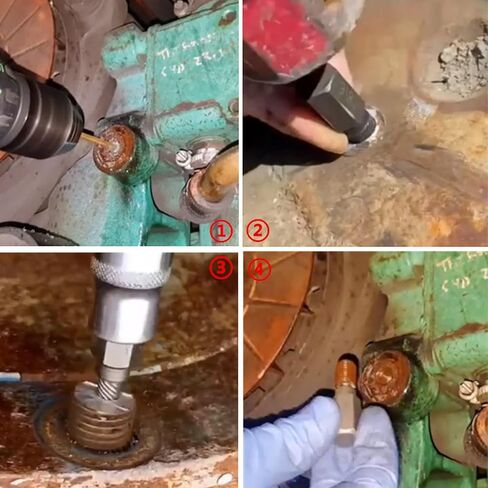 Evgatsauto 10pcs مجموعة مستخرج المسمار التالفة ، Cr v Steel hex extractor 1/8in-13/32in لسيارات الاتصالات in Saudi Arabia