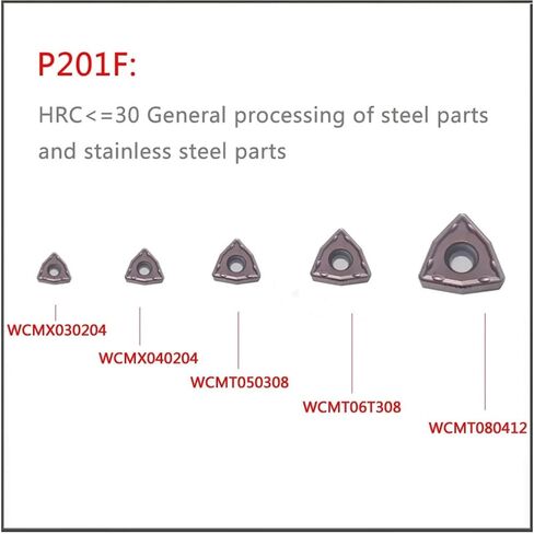 WCMX030208 WCMX040208 WCMT050308 06T308 080412 لـ Universal Fast Drill Bit Insert Plade Bit Bit 1PCS (WCMT05030308FN P201F) in Kuwait