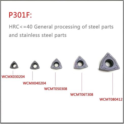 WCMX030208 WCMX040208 WCMT050308 06T308 080412 لـ Universal Fast Drill Bit Insert Plade Bit Bit 1PCS (WCMT05030308FN P201F) in Kuwait
