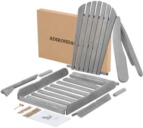 Wooden Outdoor Folding Adirondack Chair Set of 2,for Garden,Garden, Lawn, Backyard, Deck, Pool Side(31.00" W×19.5" D×36.00" H). (Light Brown) in Saudi Arabia