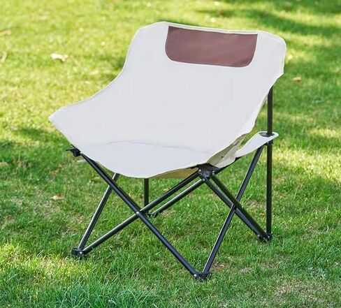 Portable High Back Folding Camping Chair, Beach and Fishing Chair,Green (Green) in Saudi Arabia