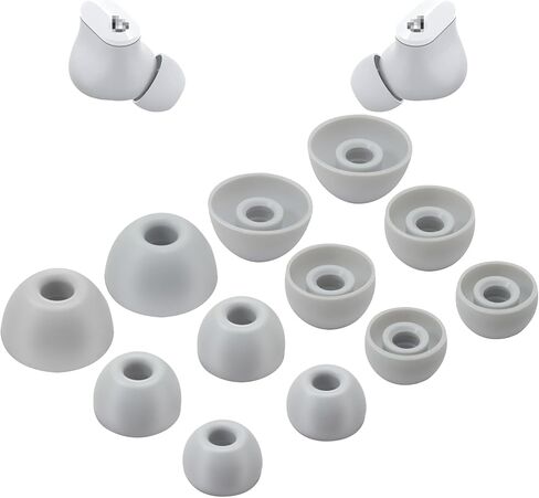 Replacement Eartips for Beats Studio Buds/Fit Pro/Studio Buds+, Silicone Earbuds S/M/L 3 Size Earbuds Eartips，Flexible Rubber Gel Cover Skin Accessories-red in Saudi Arabia