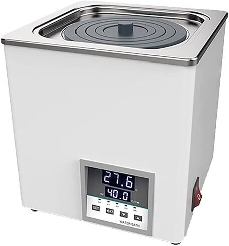Digital Display Lab Water Bath Lab Heating Thermostatic Devices, Stainless Steel Inner with Digital Display and Adjustable Cover Lid for Lab Use (2 Holes) in Saudi Arabia