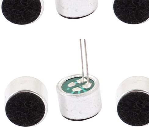 uxcell 8 Piece Electret Microphone 52dB Electret Condenser Mic MP3 MP4 Microphone Sensor Inserts with PCB Pins 9x7mm in Saudi Arabia
