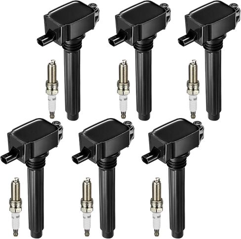 8-Pack UF601 Ignition Coils & 4469 Spark Plugs Kit Compatible with Dodge Dakota Ram 1500 Durango, Compatible with Jeep Commander Grand Cherokee 4.7L V8 - Replaces XP5325 LFR5AIX-11 5149049AB in Kuwait