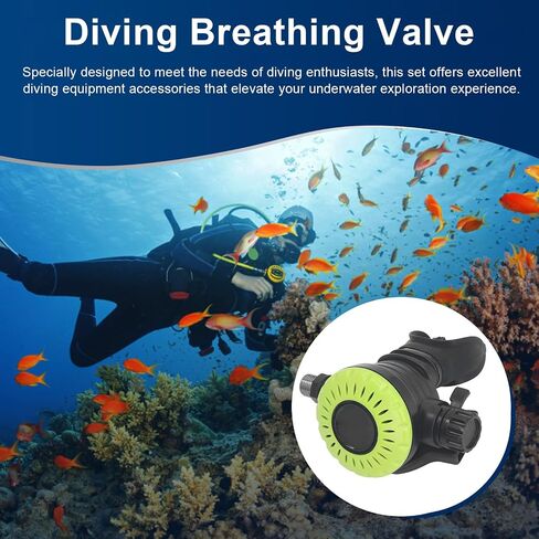 Scuba Diving Breathing Secondary Valve Adjustable Pressure Diving Equipment Medium Pressure Tube for Underwater Rescue Snorkeling Gear ABS Stainless Steel Silicone in Saudi Arabia
