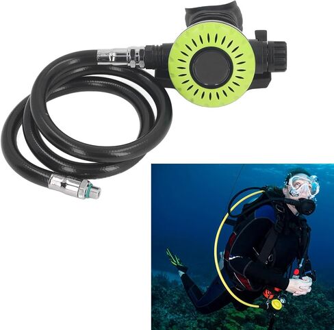 Scuba Diving Breathing Secondary Valve Adjustable Pressure Diving Equipment Medium Pressure Tube for Underwater Rescue Snorkeling Gear ABS Stainless Steel Silicone in Saudi Arabia