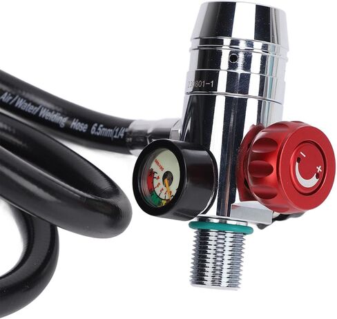 Pilipane Scuba Diving Regulator Set Professional M18x1.5 First Level Pressure Reducing Valve Diving Breathing Valve for Snorkeling and Scuba Diving Equipment Black 1L Oxygen Cylinder Valve in Saudi Arabia