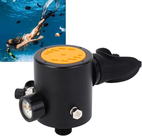 صمام الغوص SCUBA M18X1.5 تقليل الضغط عن الرأس للتنفس لغوص أسطوانة الأكسجين البناء السيليكون القوي للمياه الضحلة العميقة إكسسوارات ترس الغوص in Saudi Arabia