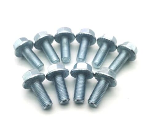 M10 x 1.25mm Bolt M10x1.25 x 25mm Hex Head Flange Bolt Compatible with Most Brands of ATV UTV Quads 4 Wheeler Go Karts Flanged Hex Screws,10.9,10Pcs in Kuwait