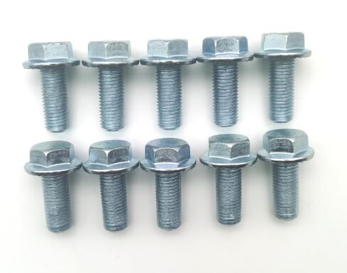 M10 x 1.25mm Bolt M10x1.25 x 25mm Hex Head Flange Bolt Compatible with Most Brands of ATV UTV Quads 4 Wheeler Go Karts Flanged Hex Screws,10.9,10Pcs in Kuwait