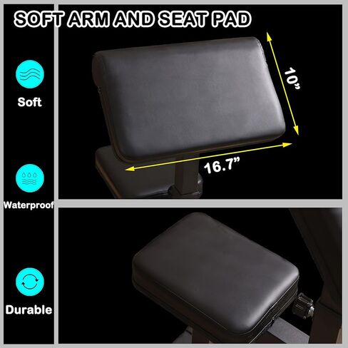 Fitness Black Adjustable Arm Preacher Curl bench, Bicep Tricep Curl Machine, Seated trenghthen Training Isolated Barbell Dumbell Station for Home Gym in Kuwait