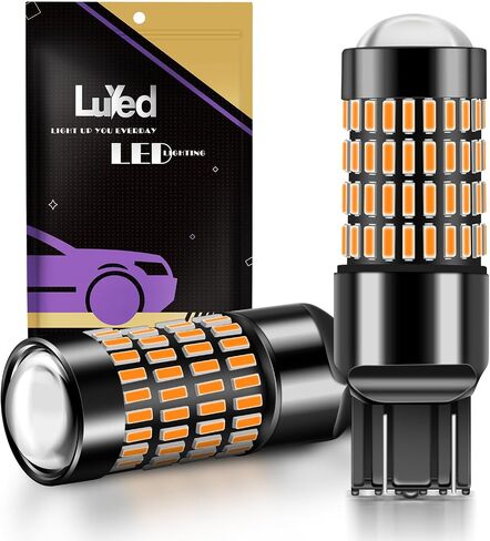 LUYED 1156 1141 LED Bulb 3400 Lumens Extremely Bright 1003 7506 BA15S P21W LED Light Bulbs for Backup Reverse Tail Turn Signal Lights,Brilliant Red,Pack of 2 in Saudi Arabia
