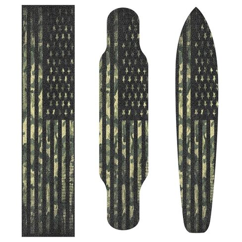 Alaza Camouflage America Fintage Vintage Skatboard Grip Tape Sheets Longboards Griptape 33 "× 9" فقاعة مجانية مضادة للزلاجة ورقة رمل الرمال للوحة الأسطوانة in Saudi Arabia