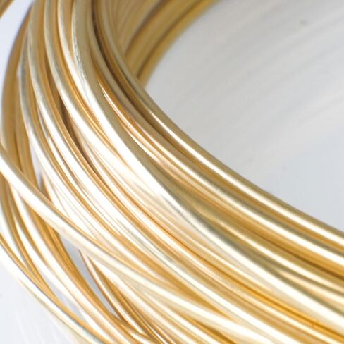 Copper Wire,H62 Brass Wire, Solid Round Brass Wire, Diameter 0.7 mm-1.2 mm, Length 5 Meters, Brass Wire for Industrial Use DIY Making Beading(Diameter 0.8 mm) in Saudi Arabia