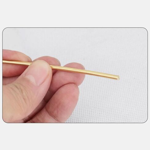 Copper Wire,H62 Brass Wire, Solid Round Brass Wire, Diameter 0.7 mm-1.2 mm, Length 5 Meters, Brass Wire for Industrial Use DIY Making Beading(Diameter 0.8 mm) in Saudi Arabia