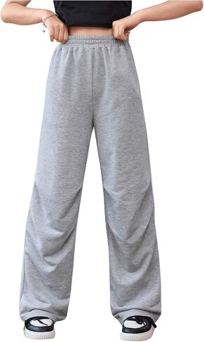 Soly Hux Girl's Athletic Sweatpants مرنة عالية الخصر ساق مستقيمة غير رسمية طويلة in Saudi Arabia