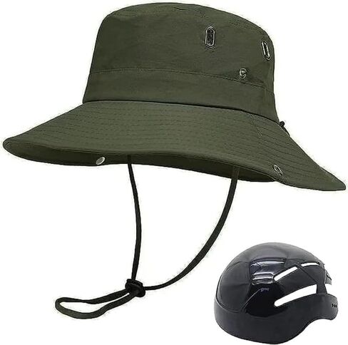 Bucket Hats with Bike Helmet Cycling Helmet for Unisex Adults Fashion Breathable Sunscreen Head Protection Bicycle Helmet Hats in Saudi Arabia