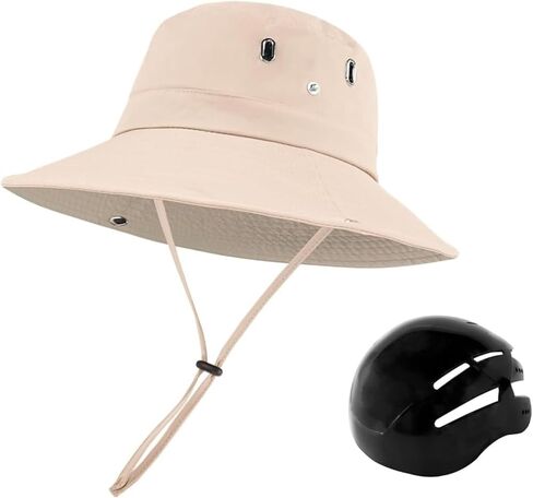 Bucket Hats with Bike Helmet Cycling Helmet for Unisex Adults Fashion Breathable Sunscreen Head Protection Bicycle Helmet Hats in Saudi Arabia