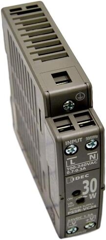IDEC PS5R-VC24 0.3-0.7 أمبير ، 1.3 أمبير ، 100-240 إدخال VAC ، إخراج 24 VDC ، 30 واط ، 50/60 هرتز ، حديد DIN ، مزود الطاقة in Saudi Arabia