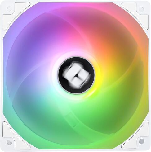 Thermalright TL-C12CW-S CPU Fan 120mm White ARGB Case Cooler Fan, 4pin PWM Silent Computer Fan with S-FDB Bearing Included, up to 1550RPM Cooling Fan in Saudi Arabia