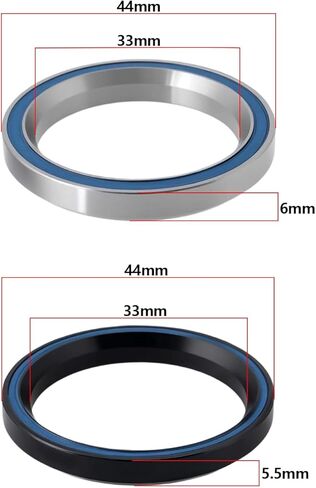 2pcs Bike Headset Bearing AC3344 AC3544 Compatible with Aeroad Compatible with Ultimated Compatible with Endurace 35x44x5.5/6mm in Saudi Arabia