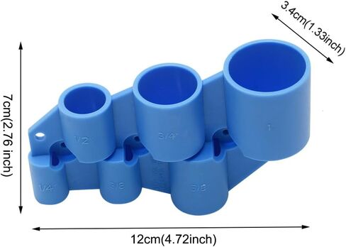 1/4'' - 1'' Deburring Pipe and Depth Gauge Tool Kit, Easy Install Measuring Deburring Tool, Inner-Outer Reamer Pipe Tubing Chamfer Tool Copper Reamer for Copper, PEX, CPVC, PE-RT in Saudi Arabia