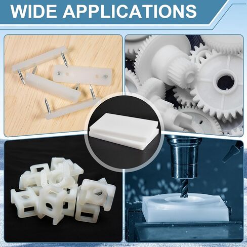 2 أجهزة كمبيوتر 12 × 8 بوصات ورقة بلاستيكية HDPE 1 بوصة سميكة عالية الكثافة PE البولي إيثيلين كتلة صلبة مستطيل in Saudi Arabia
