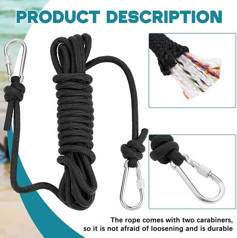 SATINIOR 2 Pcs Foam Floating Mat Tether Kits, Includes 1 Galvanized Grommet and 1 Pcs 16. 4' Cord, Foam Lake Mat Cord Secure Mooring Prevent Drifting Away, for All Foam Water Pads in Saudi Arabia